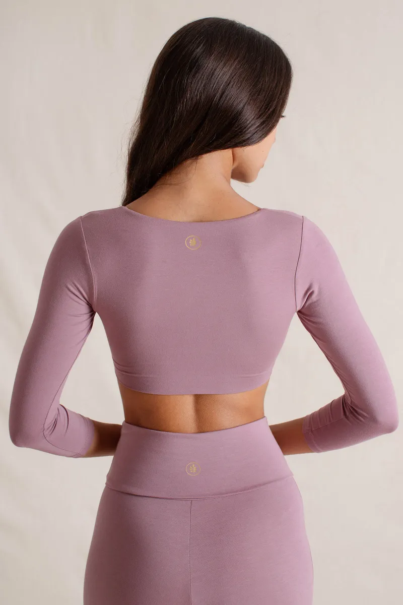 Agni Twist Crop Mauve 6