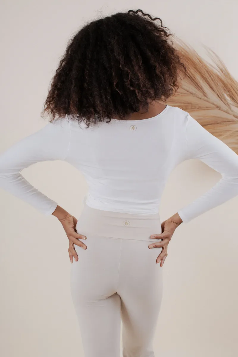 Agni Wrap Top Off White 4