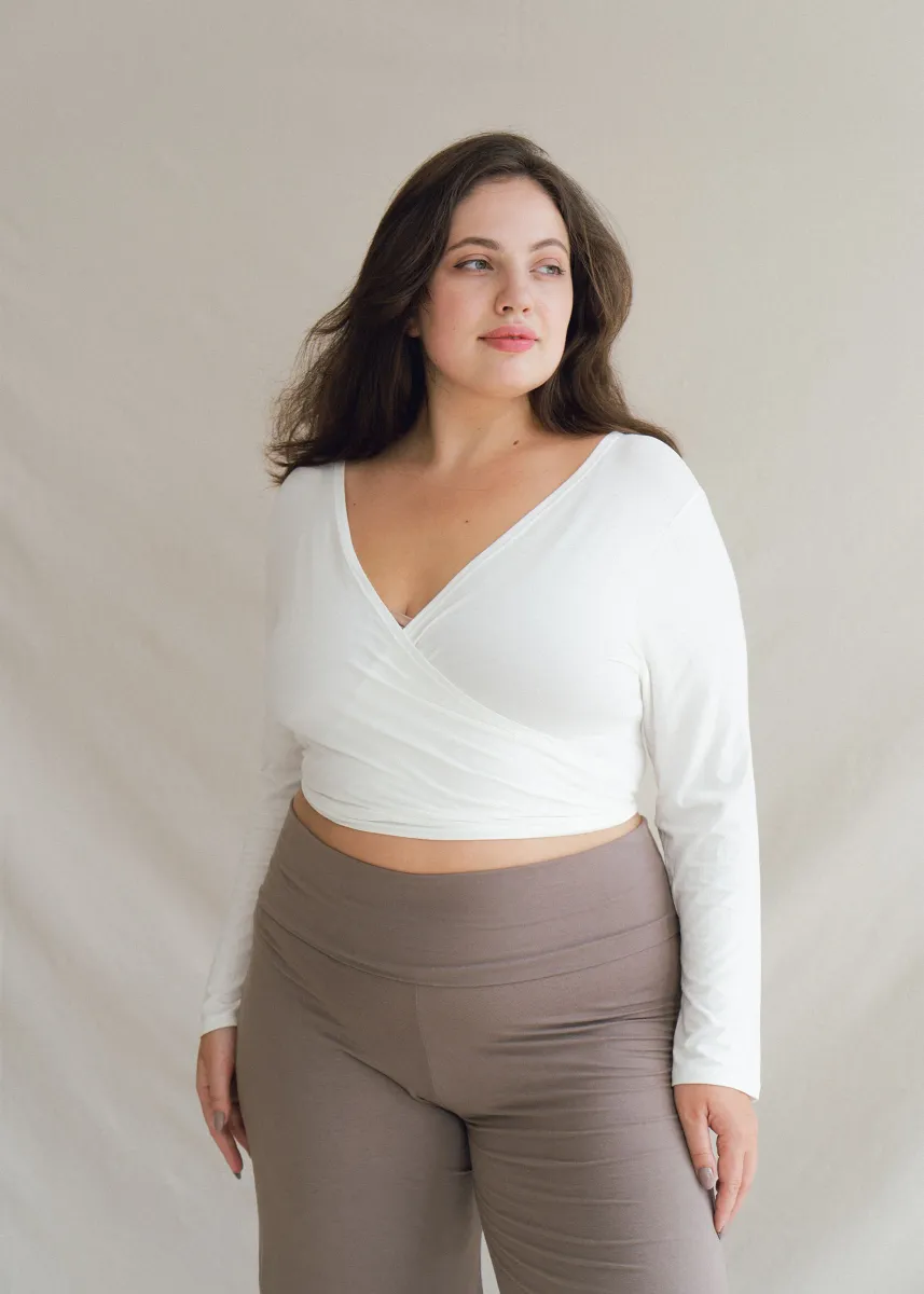 Agni Wrap Top Off White 10