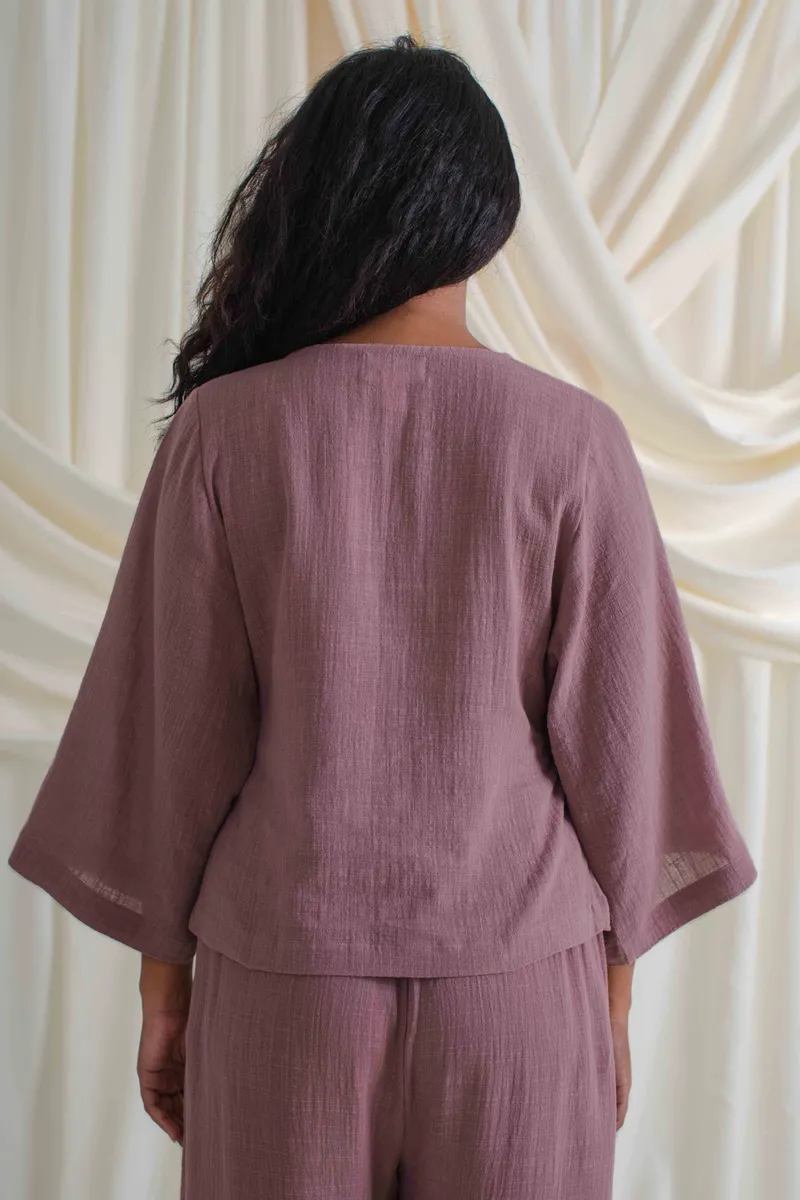 Flow Wrap Top Mauve 7