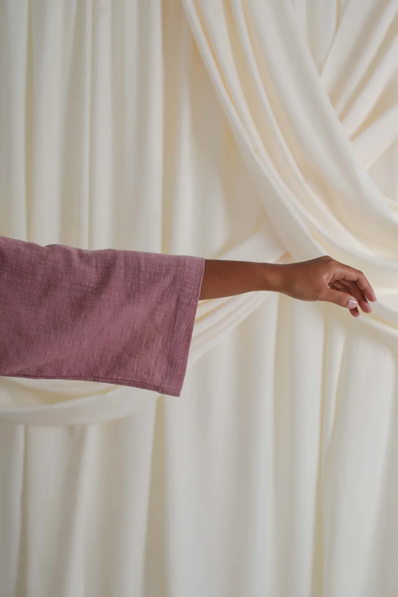 Flow Wrap Top Mauve 8