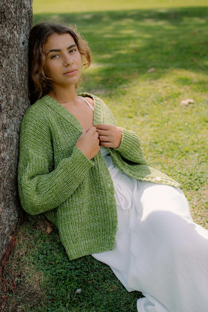 Helga Cardigan Kiwi 5