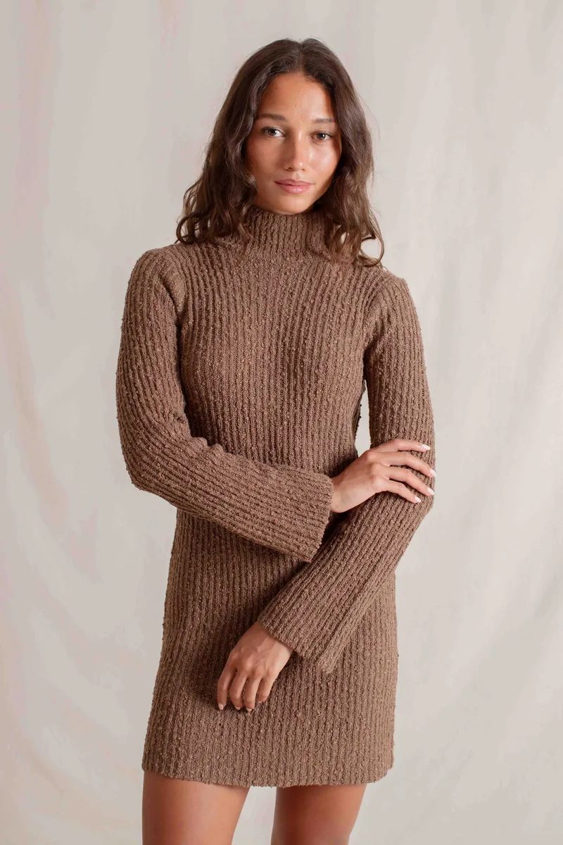 Olivia Dress Pecan 3