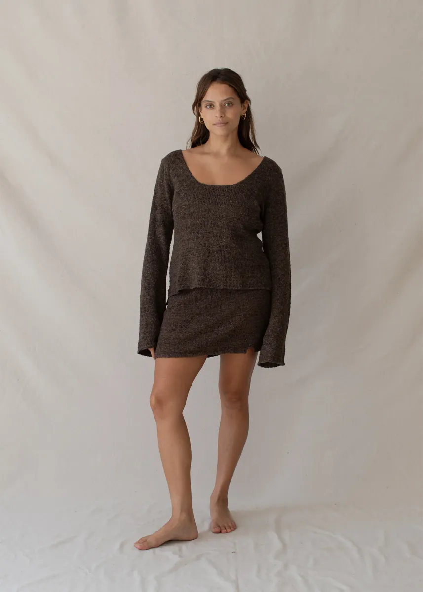 Paloma Mini Skirt Truffle 8