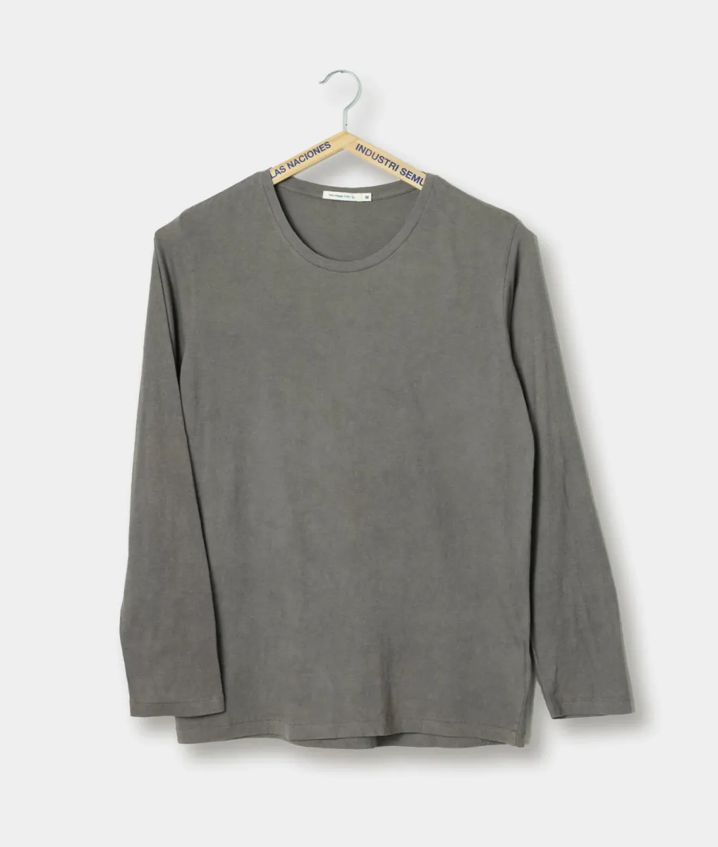 Clean Crewneck Long Sleeve T-shirt 4