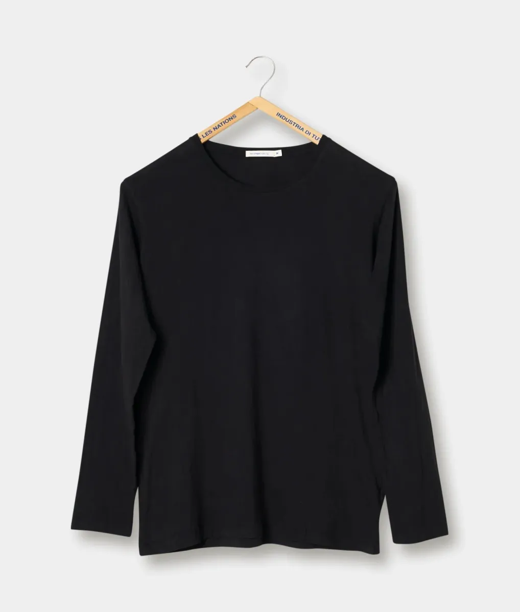 Clean Crewneck Long Sleeve T-shirt 5