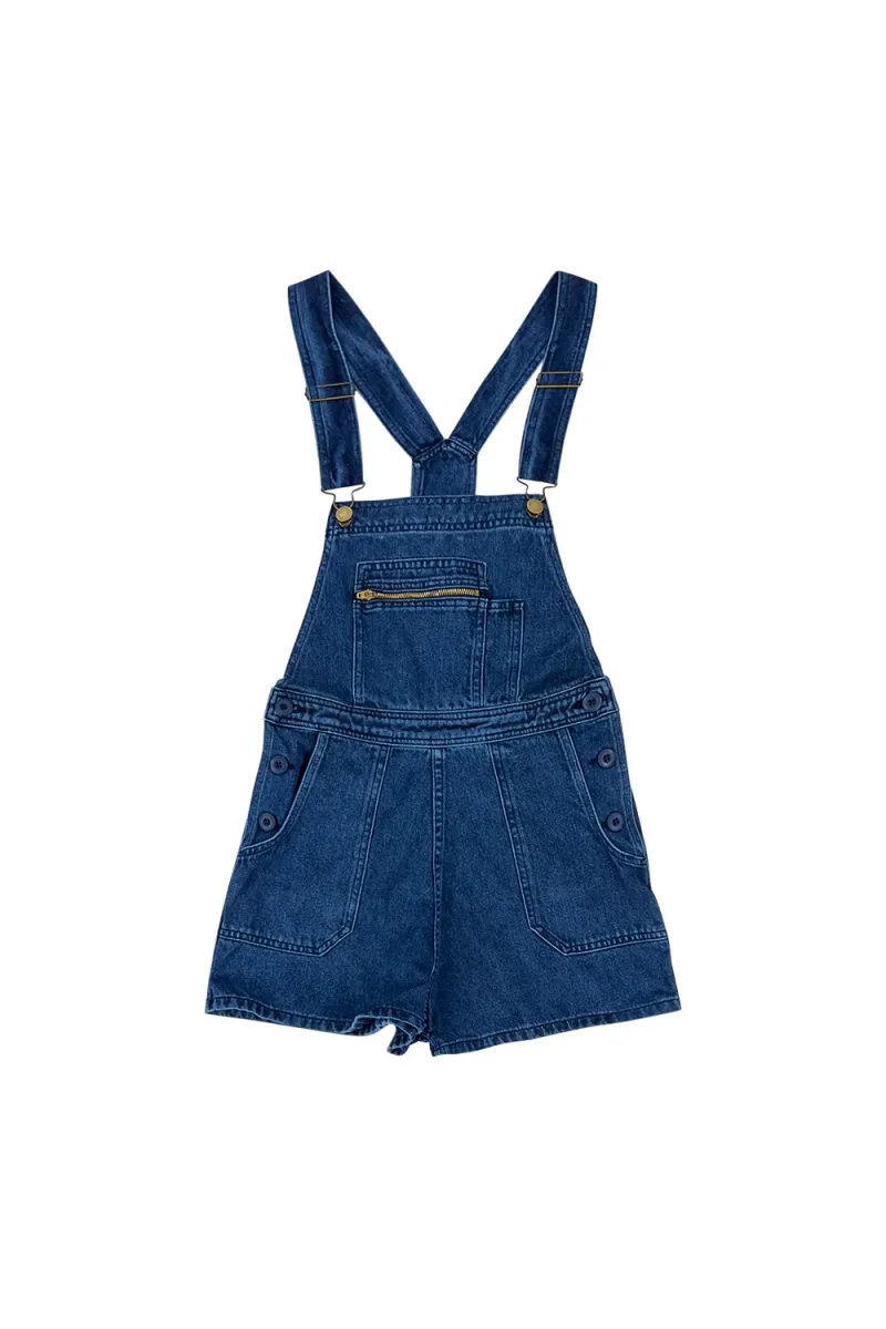 Alma Overall Denim Shorts 8