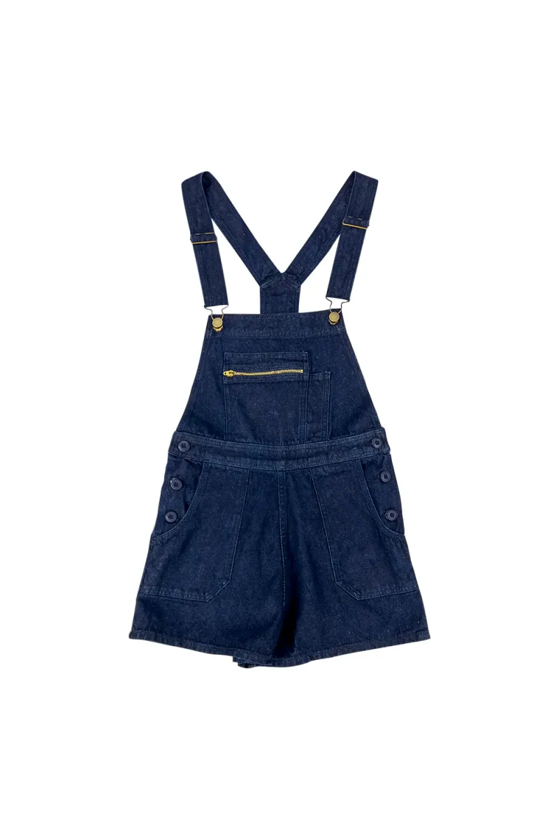 Alma Overall Denim Shorts 9