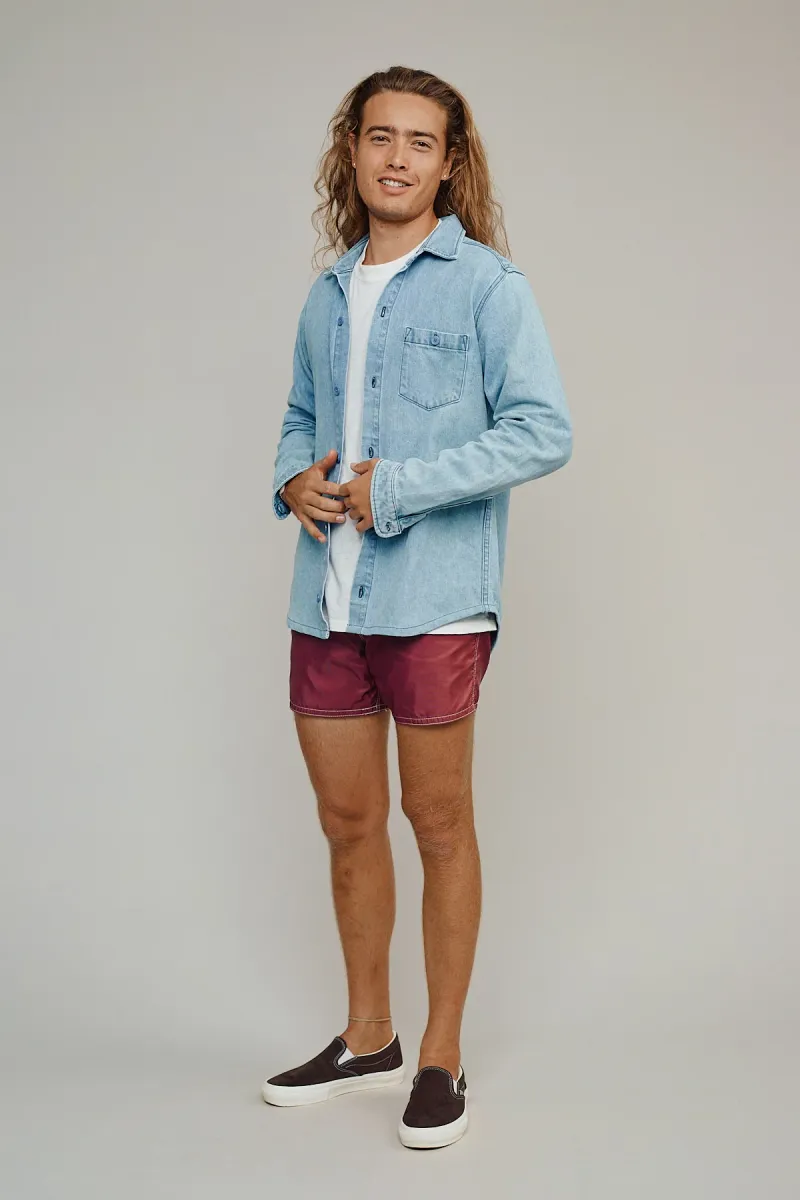 Denim Curved Hem Topanga Shirt 2