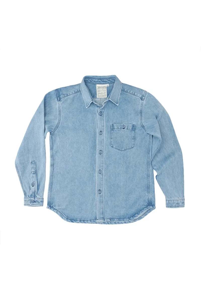 Denim Curved Hem Topanga Shirt 6