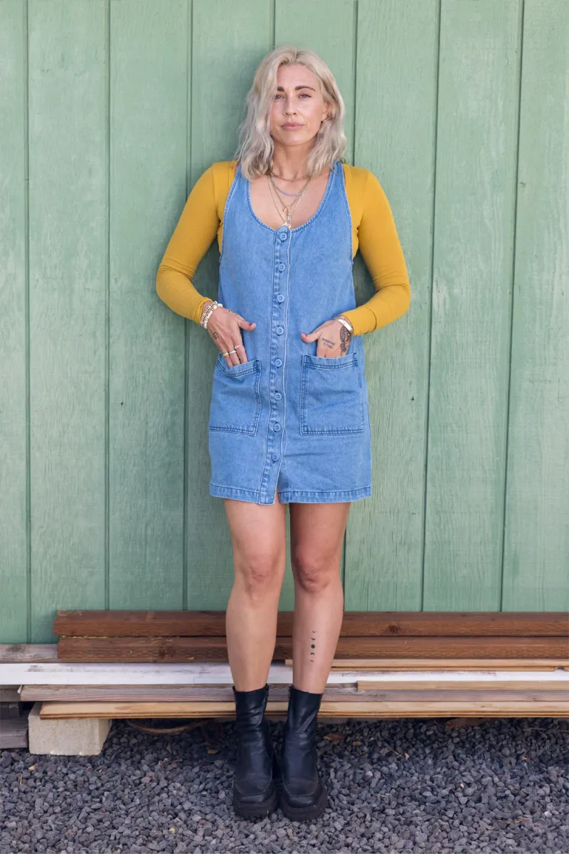 Denim Jumper Dress 5