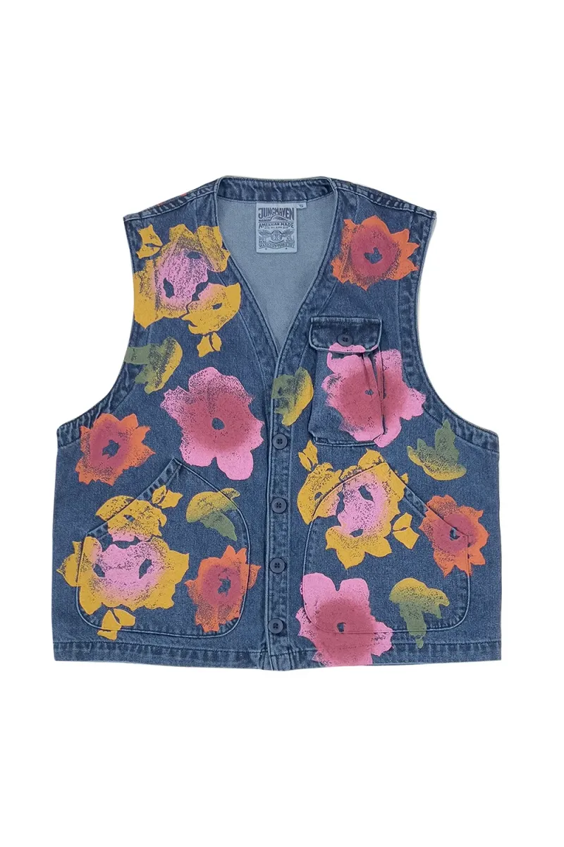 Floral Denim Falcon Vest 4