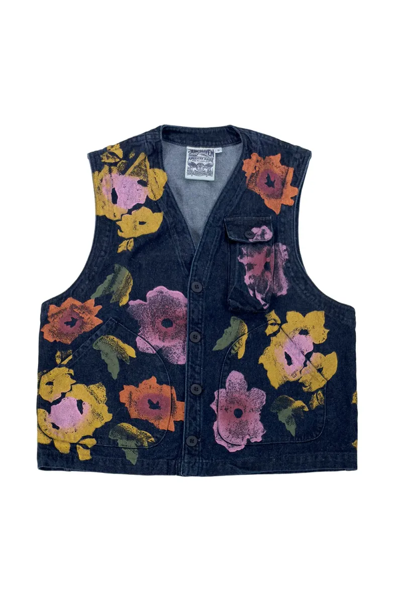 Floral Denim Falcon Vest 5