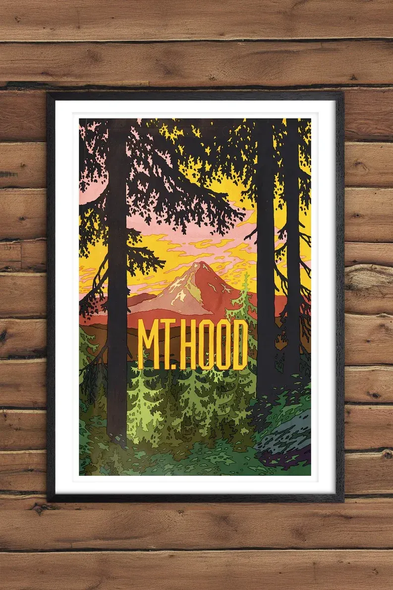 Mt Hood Art Print by Tomi Lahdesmaki
