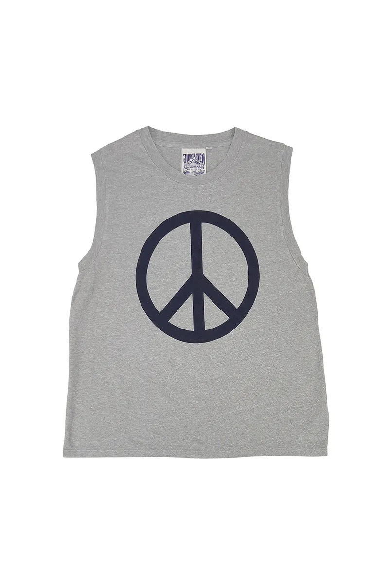 Peace Heathered Malibu Muscle Tee 2