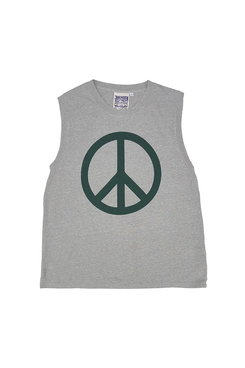 Peace Heathered Malibu Muscle Tee 3