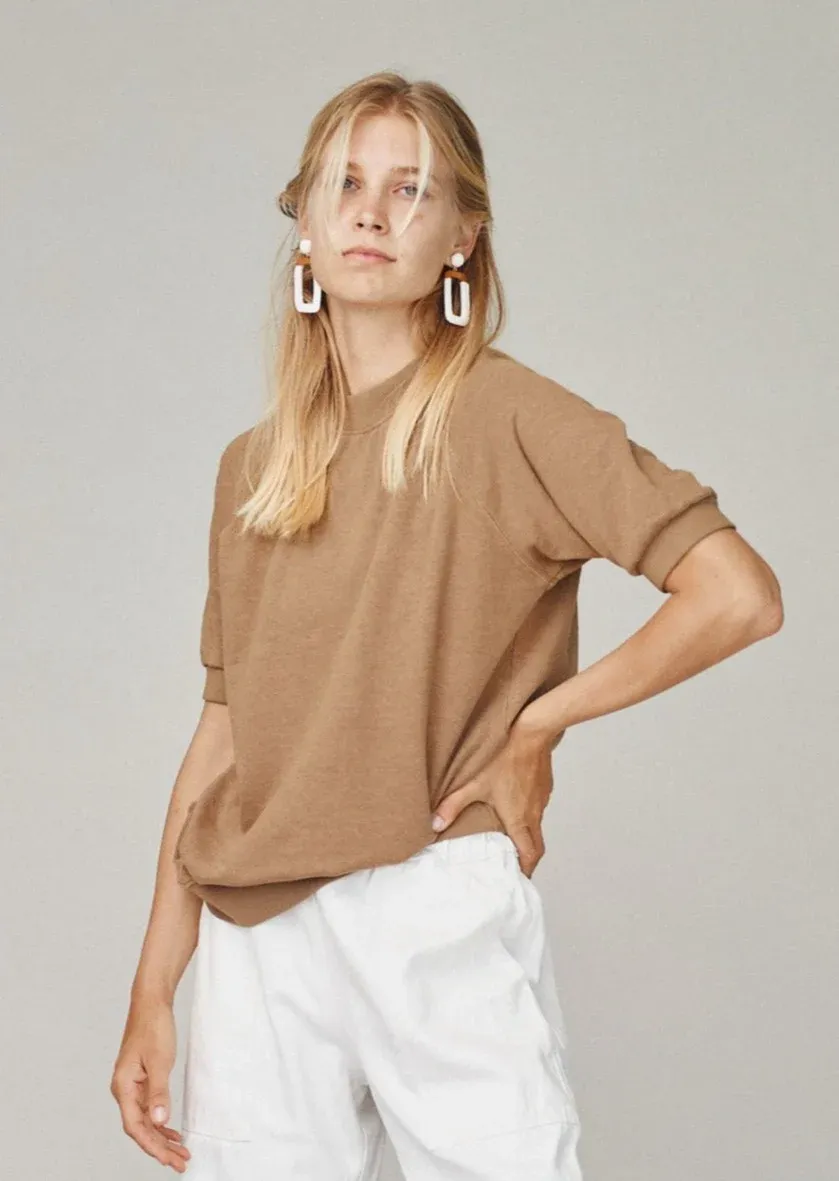 Short Sleeve Raglan Fleece Sweatshirt 12