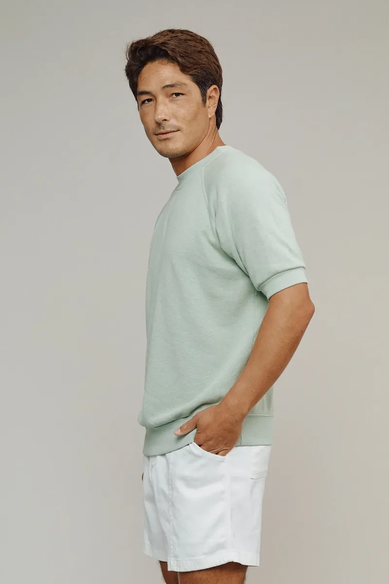 Short Sleeve Raglan Fleece Sweatshirt 6