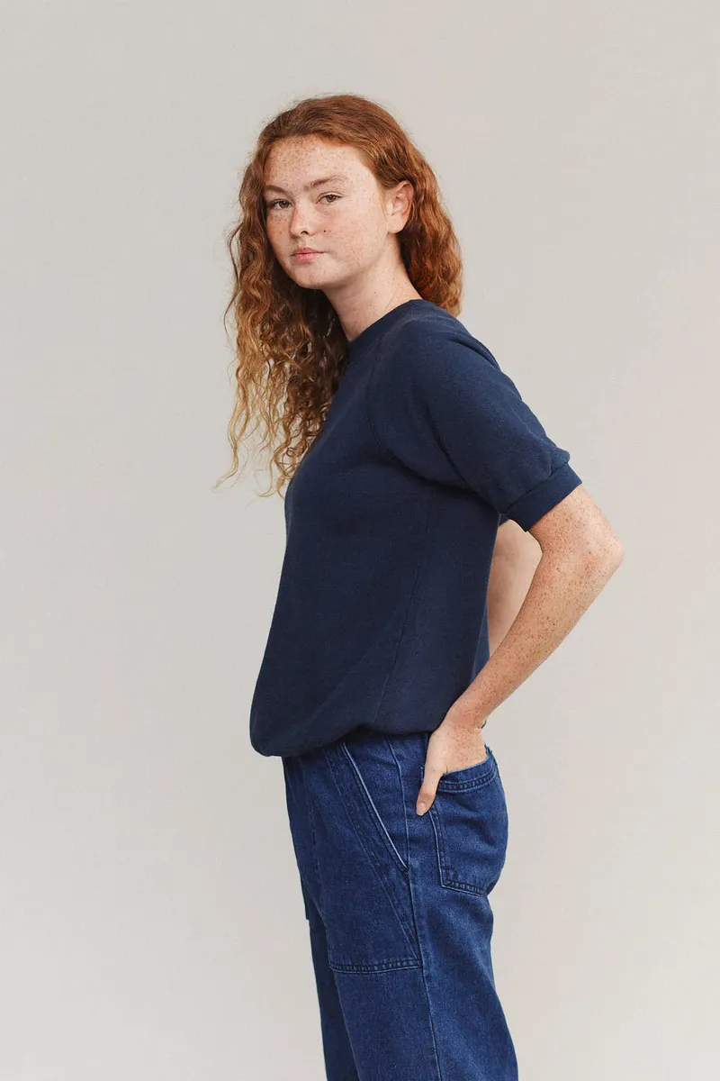 Short Sleeve Raglan Fleece Sweatshirt 7