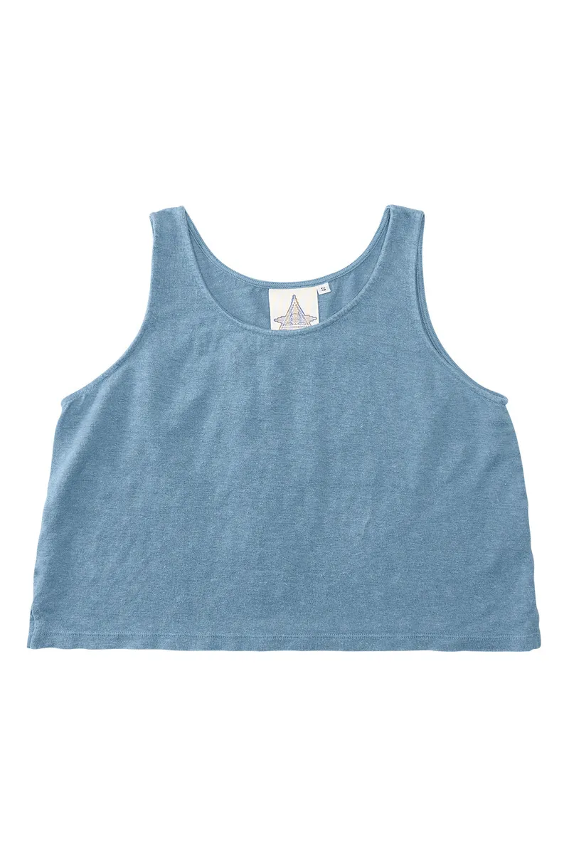 Sophie 100%  Hemp Cropped Tank Top - Sale Colors 2