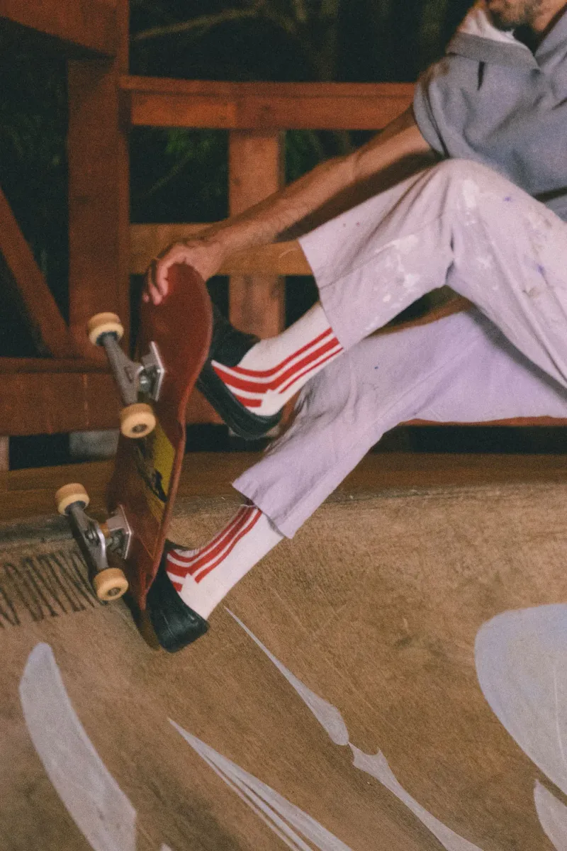 Vertical Stripe Socks by American Trench | USA Made 2