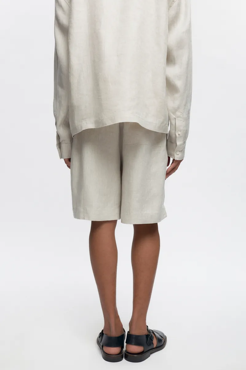 Cairo Linen Short in Natural 4