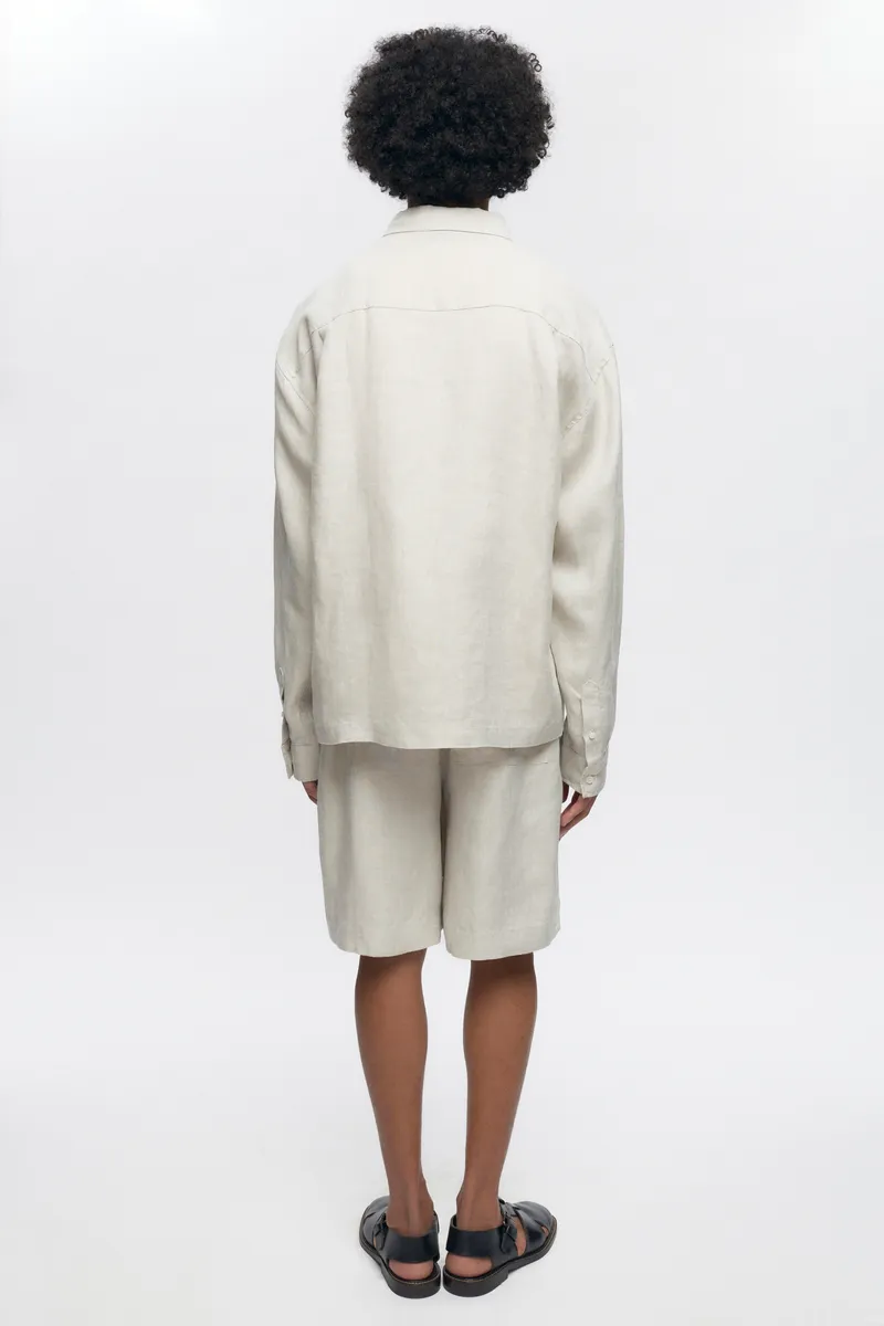 Cairo Linen Short in Natural 6