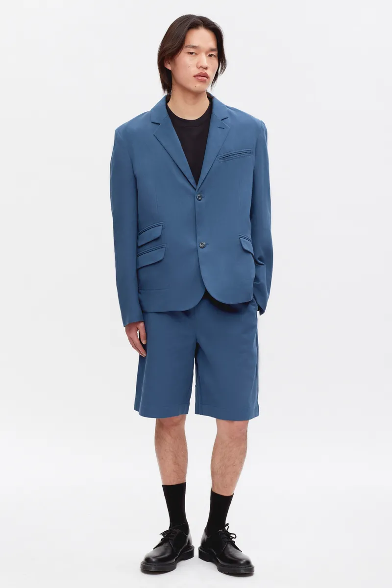 Linen Laureate Jacket in Nile Blue