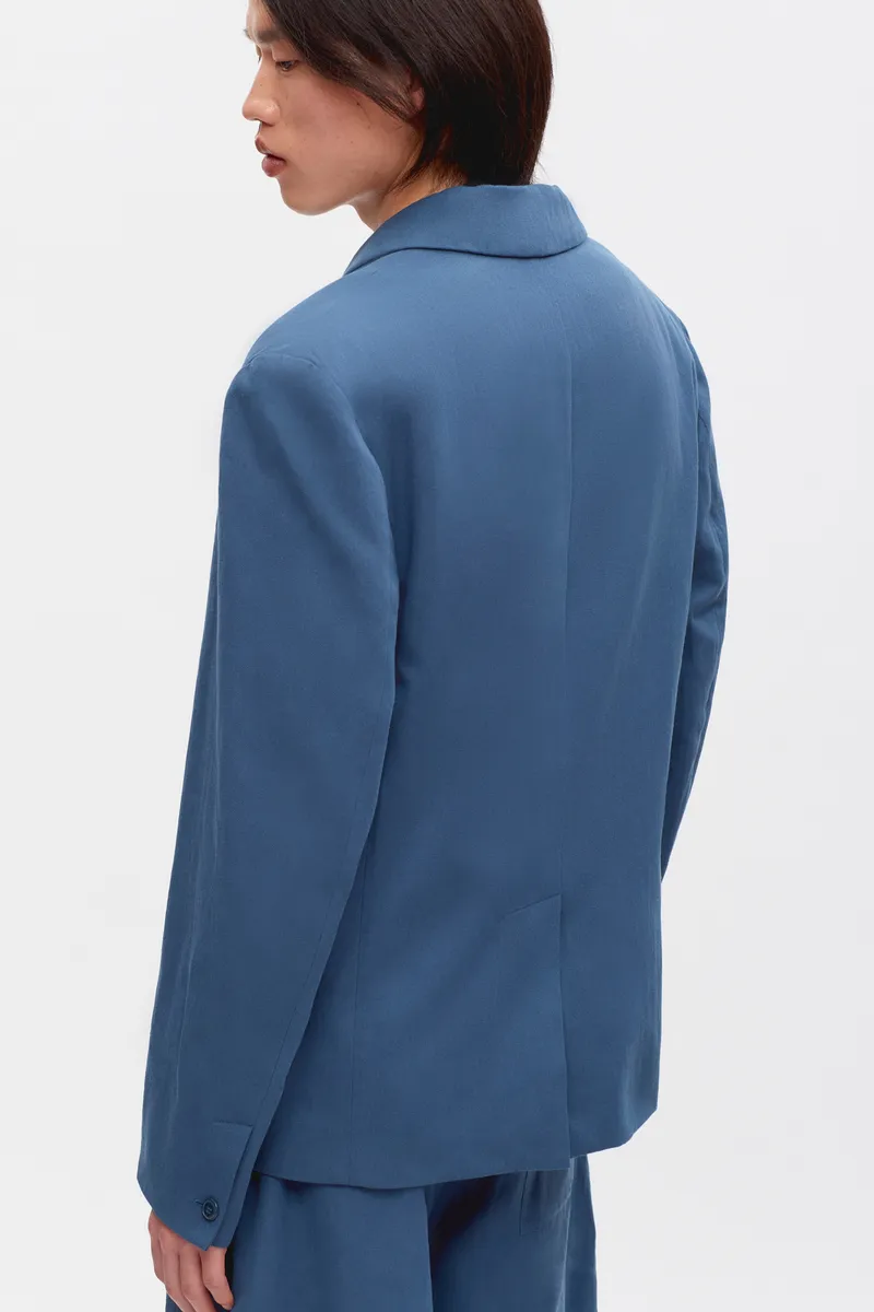 Linen Laureate Jacket in Nile Blue 4