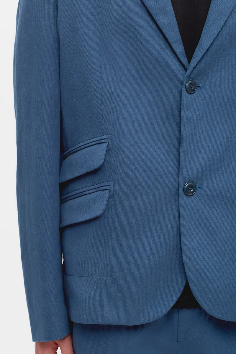 Linen Laureate Jacket in Nile Blue 5