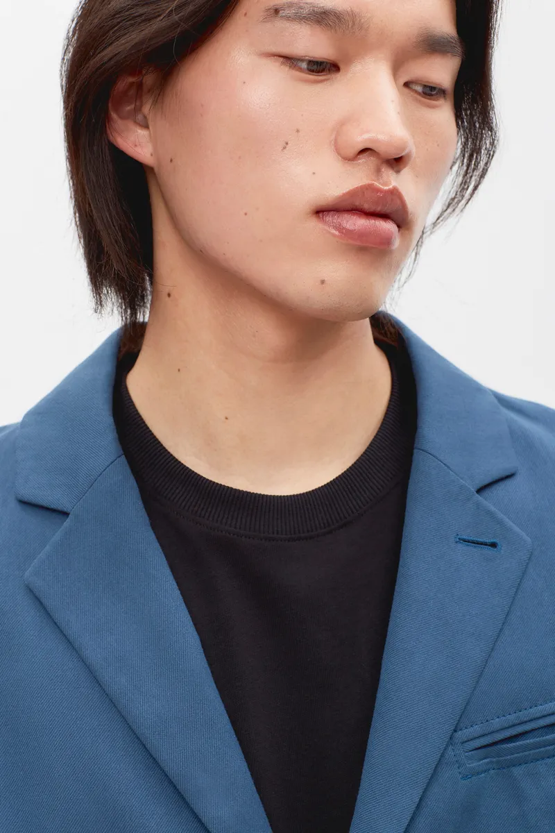 Linen Laureate Jacket in Nile Blue 6