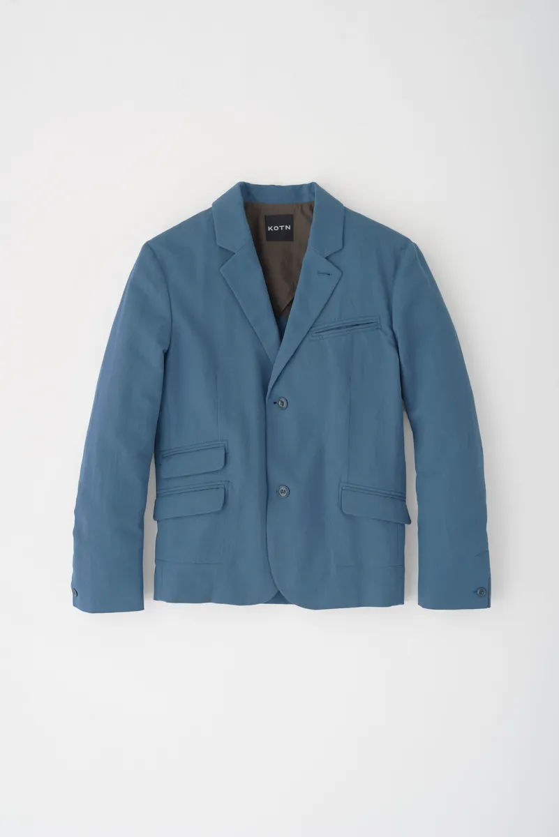 Linen Laureate Jacket in Nile Blue 7