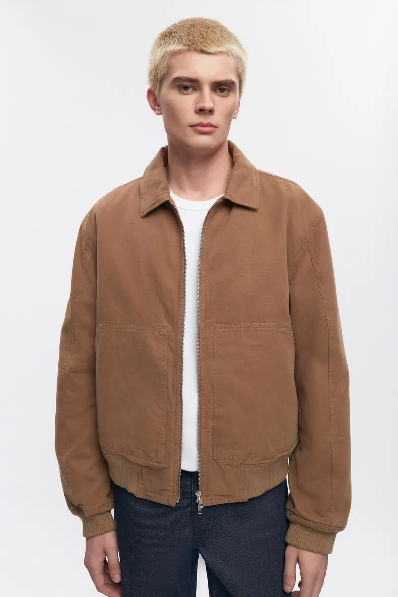 Men's A-2 Bomber Jacket in Washed Otter