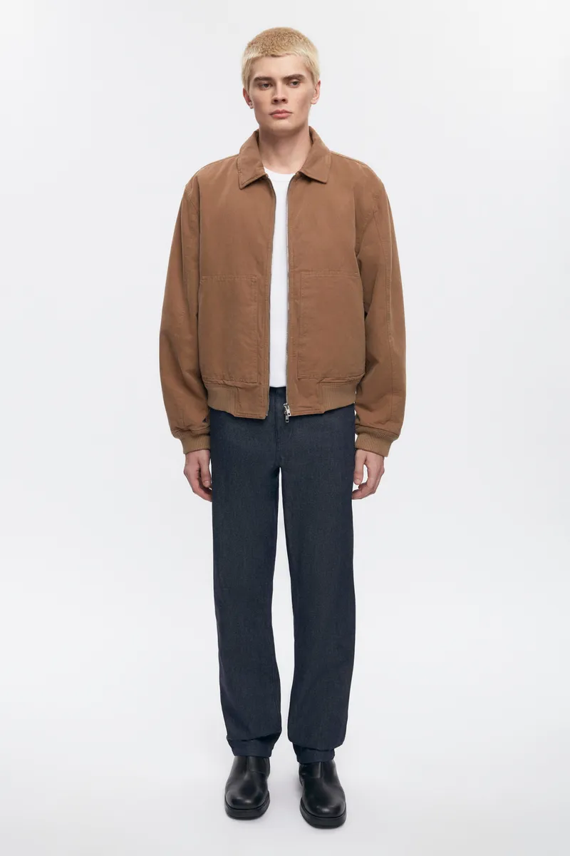 Men's A-2 Bomber Jacket in Washed Otter 3