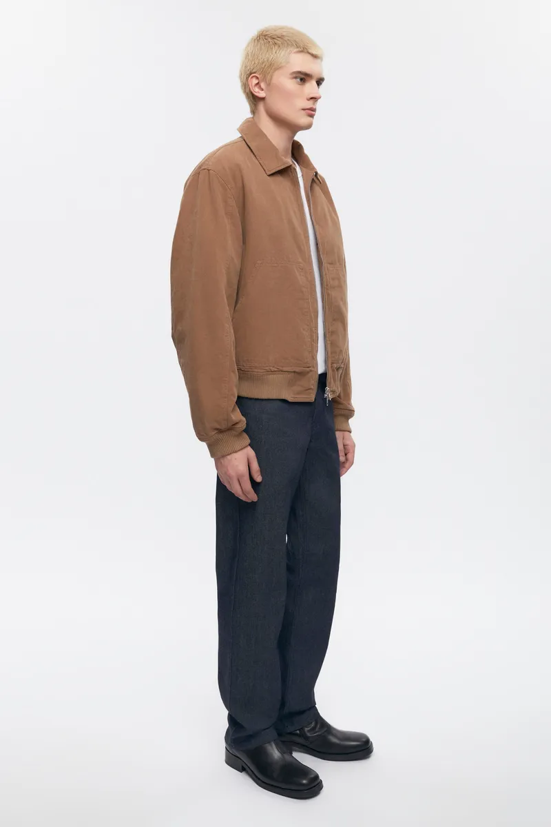 Men's A-2 Bomber Jacket in Washed Otter 6