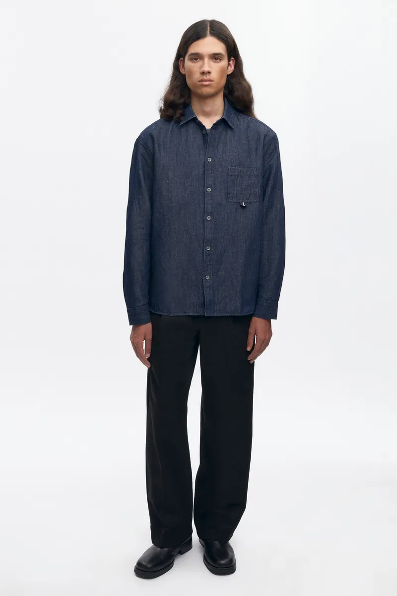 Men's Chambray Shirt in Rinse 2