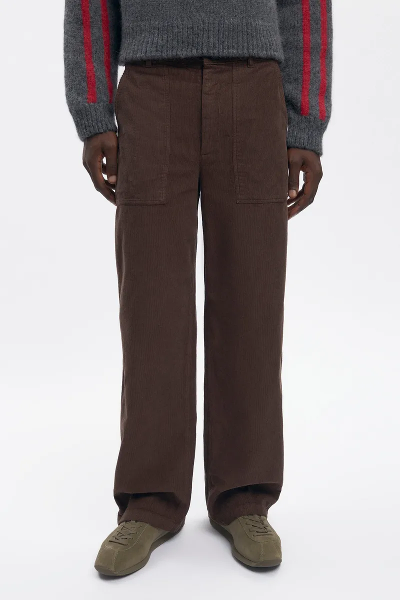 Men's Cord Work Pant in Coffee Bean