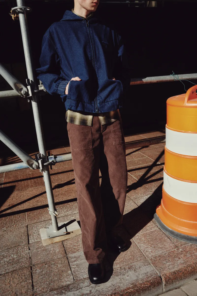 Men's Cord Work Pant in Coffee Bean 2