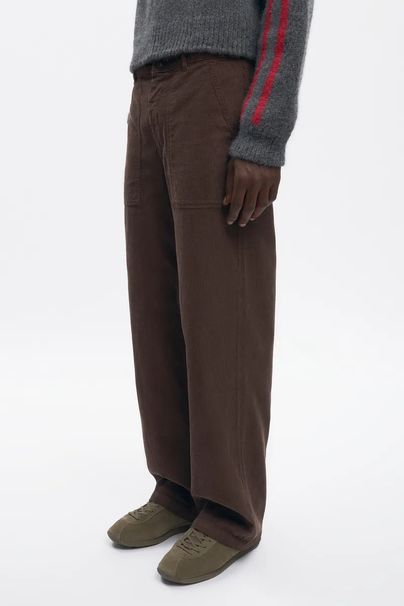Men's Cord Work Pant in Coffee Bean 4