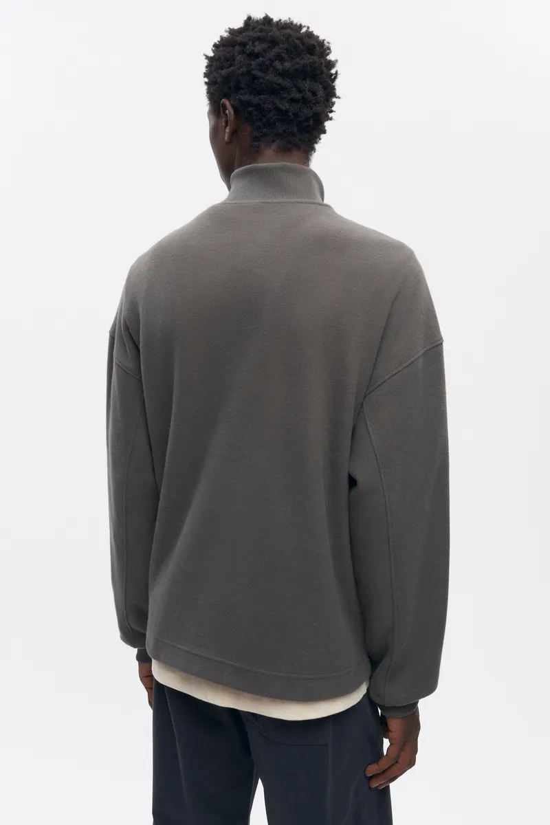 Men's Cozy Quarter Zip in Beluga 4