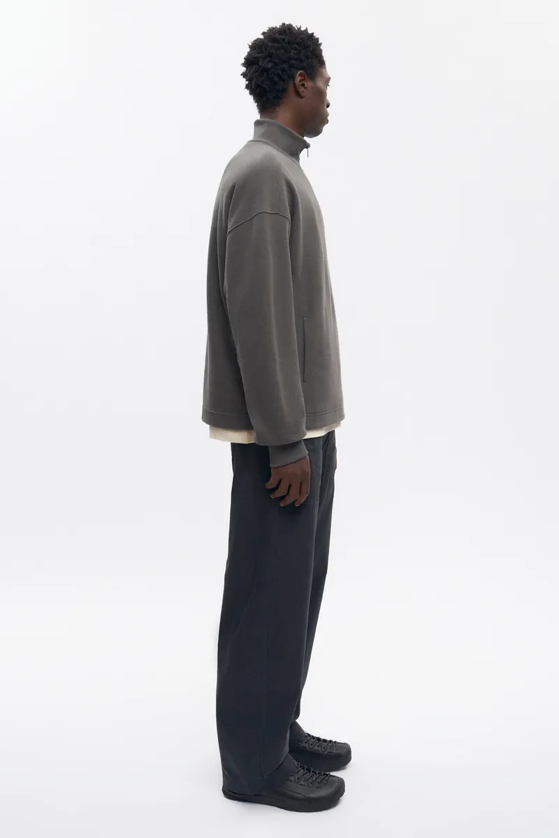 Men's Cozy Quarter Zip in Beluga 5