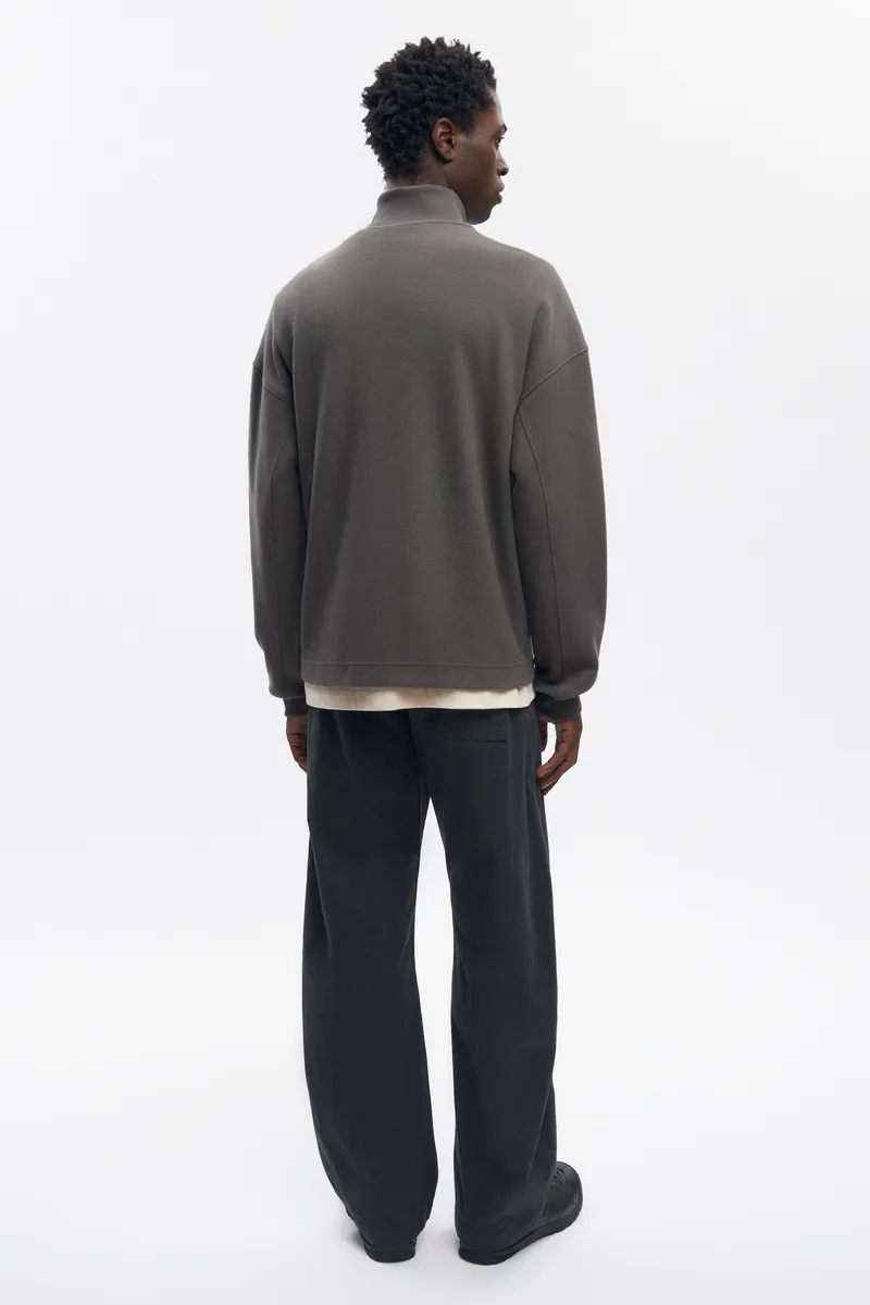 Men's Cozy Quarter Zip in Beluga 6