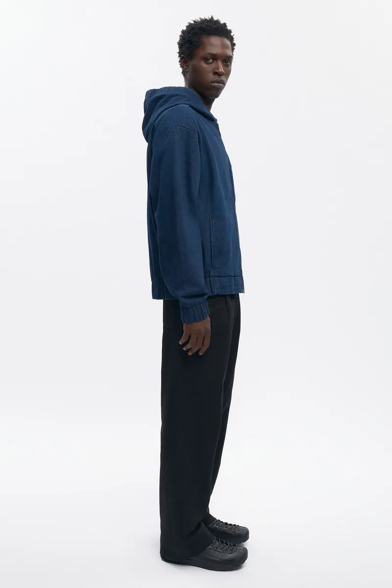 Men's Denim Hooded Jacket in Rinse 4