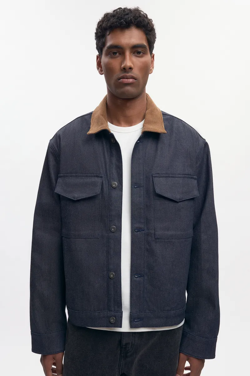 Men's Denim Overshirt in Raw