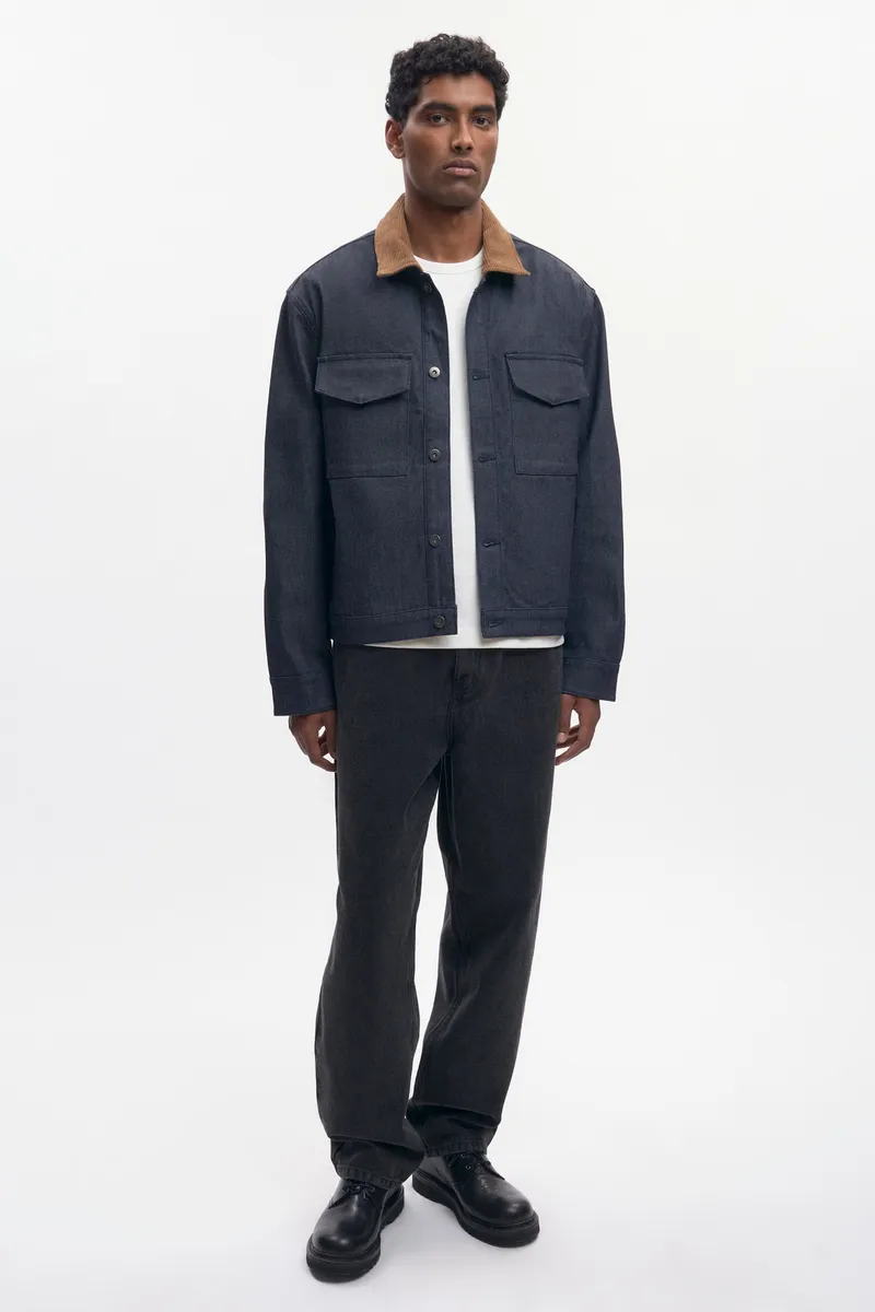 Men's Denim Overshirt in Raw 2