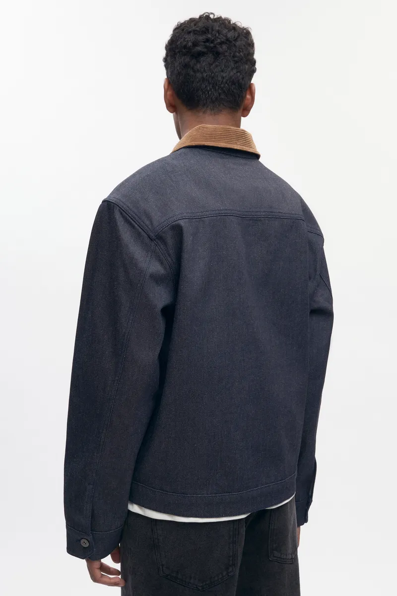 Men's Denim Overshirt in Raw 4