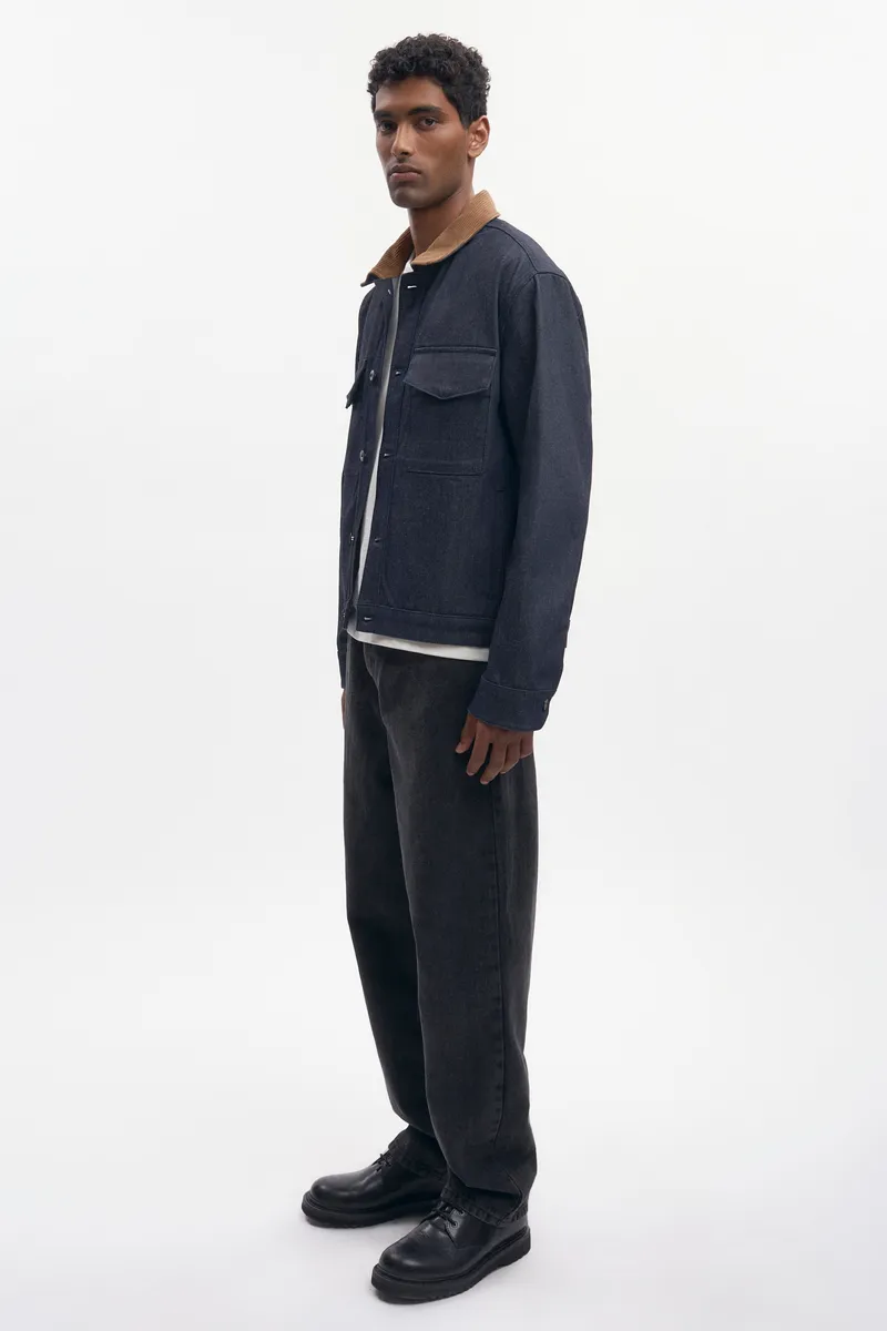 Men's Denim Overshirt in Raw 5