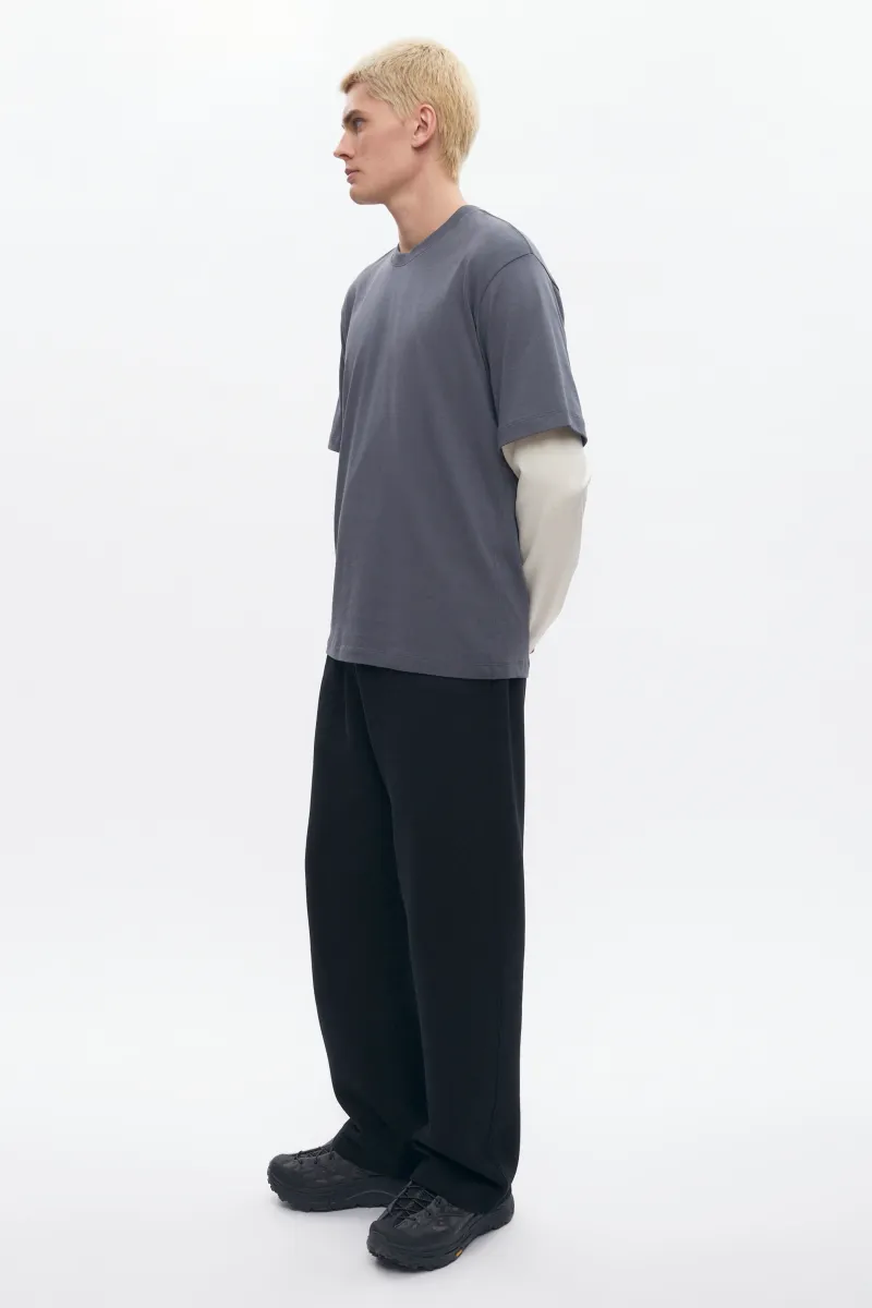 Men's Essential Straight Sweatpant in Black 5