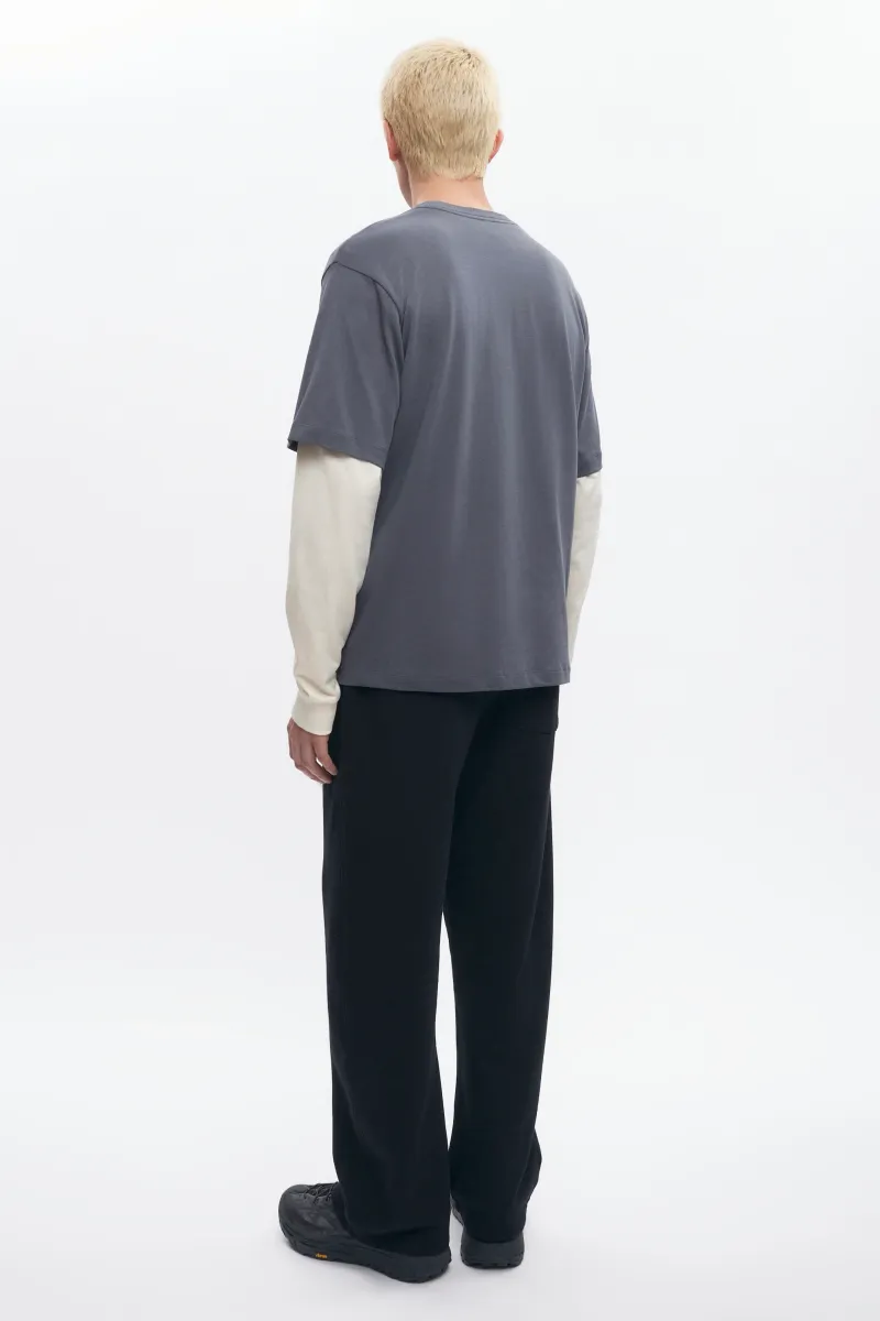 Men's Essential Straight Sweatpant in Black 6