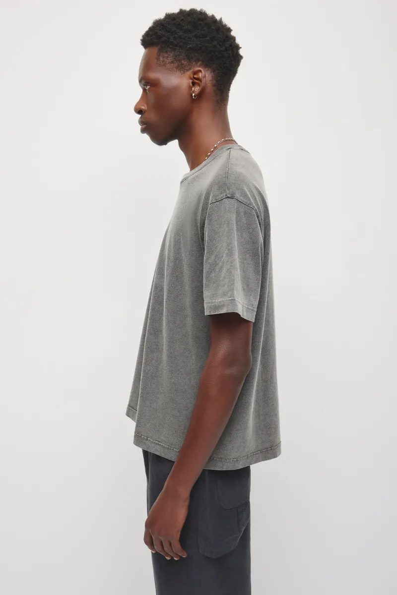 Men's Fade Out Crew  in Almost Black 3